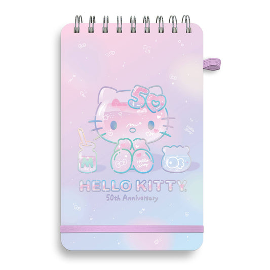 Studio Oh! - Hello Kitty 50th Anniversary Top-Spiral Notebook with Pocket