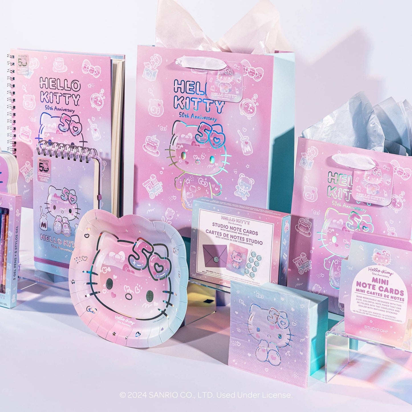 Studio Oh! - Hello Kitty 50th Anniversary Mini Note Cards with Stickers