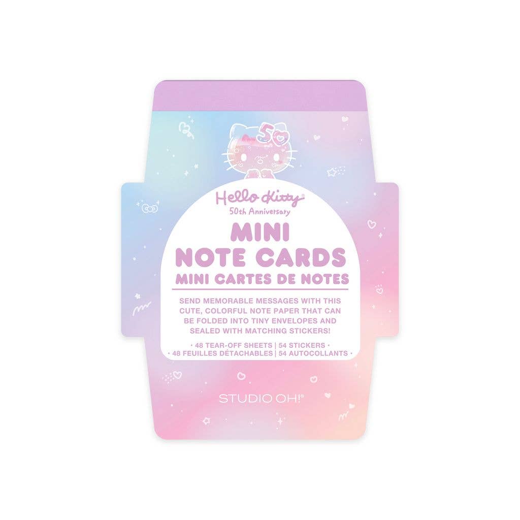 Studio Oh! - Hello Kitty 50th Anniversary Mini Note Cards with Stickers