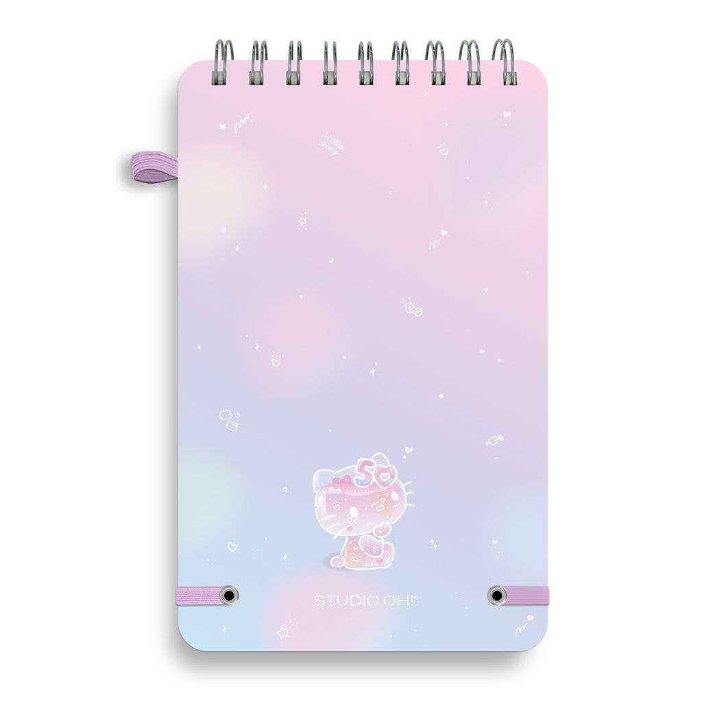 Studio Oh! - Hello Kitty 50th Anniversary Top-Spiral Notebook with Pocket