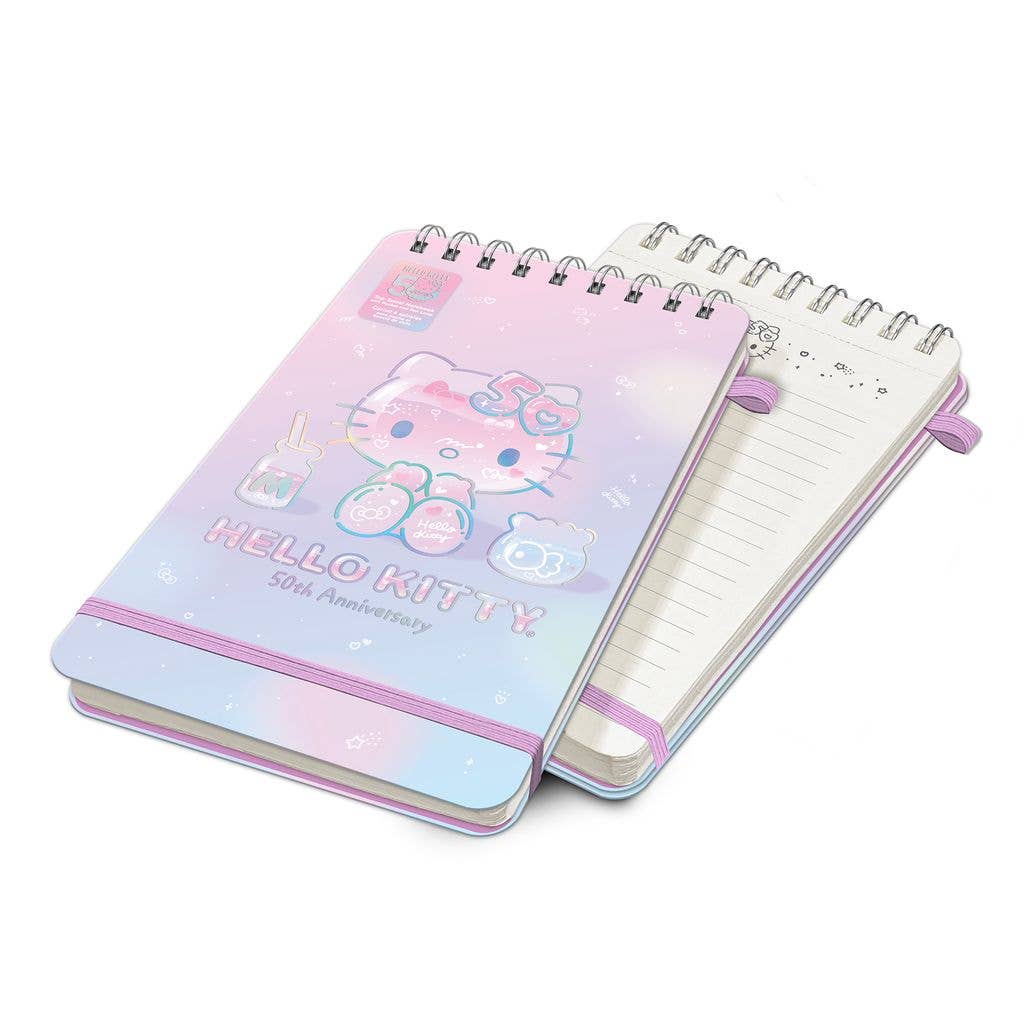 Studio Oh! - Hello Kitty 50th Anniversary Top-Spiral Notebook with Pocket