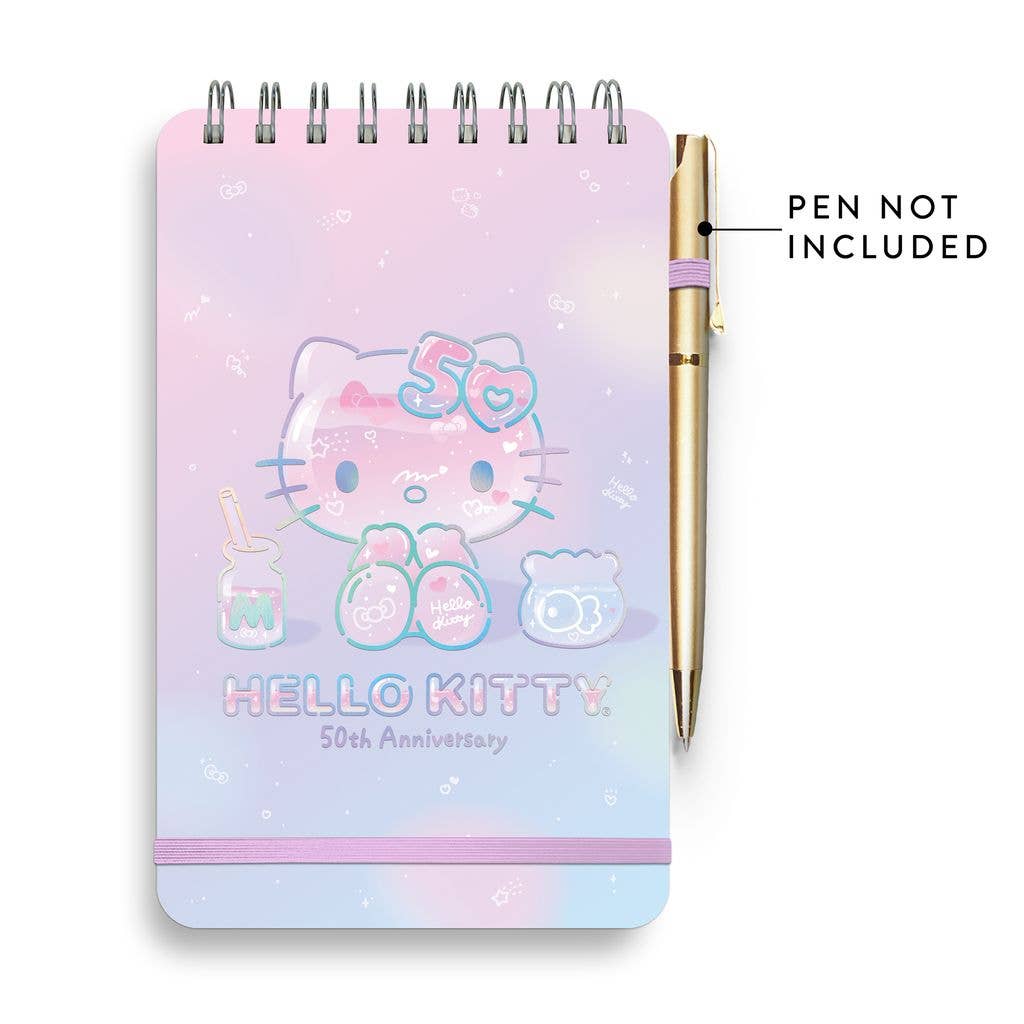 Studio Oh! - Hello Kitty 50th Anniversary Top-Spiral Notebook with Pocket